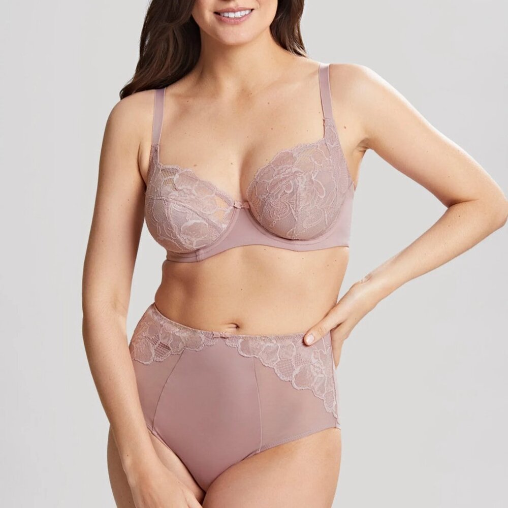 Panache Rocha "Rose Dust" 30FF Balconette Bra + S (UK 10) high waist brief